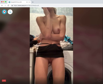 Stickam Teen Shows Sexy Body For Lucky Stranger