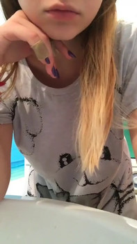 Snapchat wife fucks herself with massive dildo - Snapchat Videos